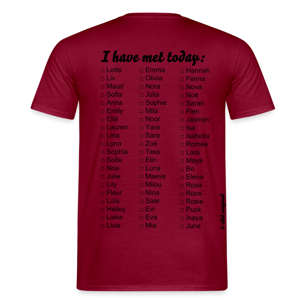 Ladies I have met today - brick red