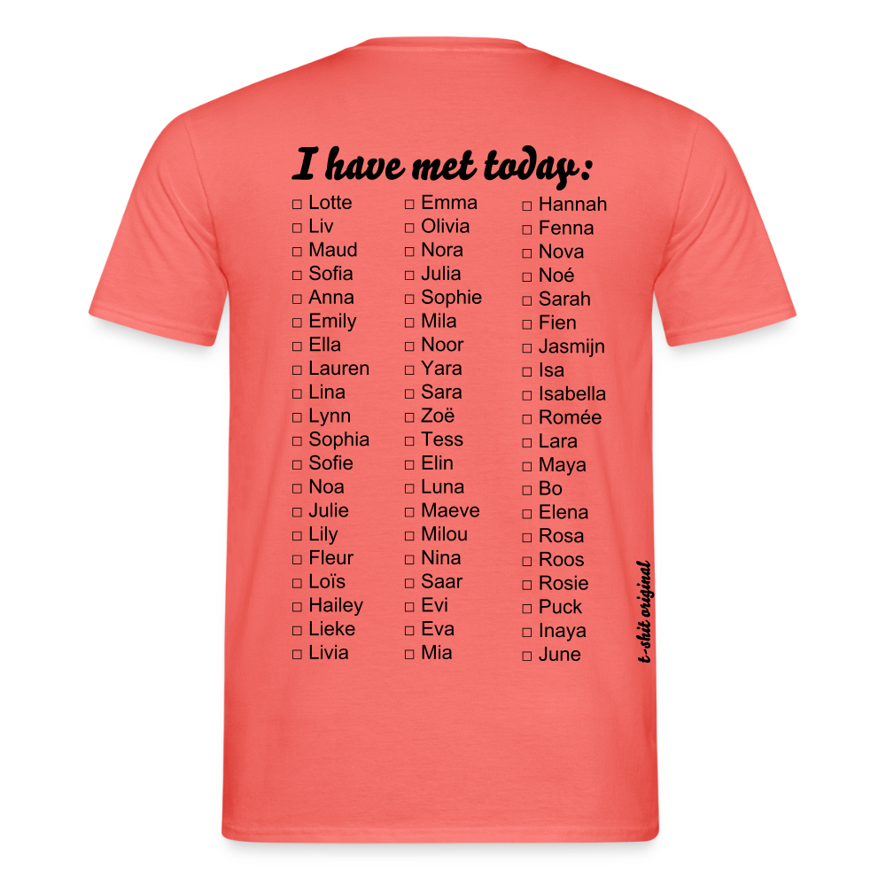 Ladies I have met today - coral